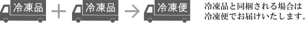 冷凍商品と同梱される場合は冷凍便でお届けいたします。